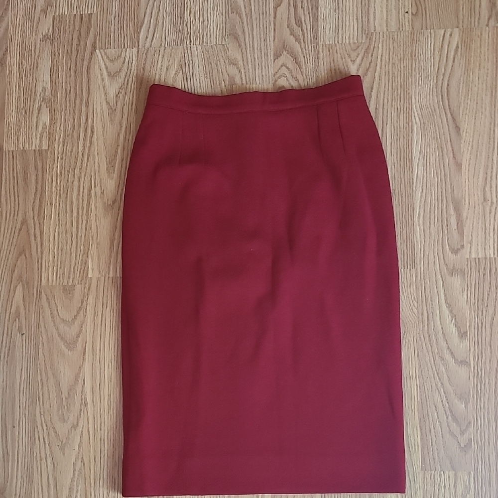 Sonia Rykiel Red Knee-Length Pencil Skirt for Work